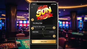 Các bước đăng nhập Sunwin fast trên ứng dụng của thiết bị di động